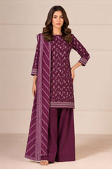 Shirt,Trouser & Dupatta Unstitched Lawn 3 Piece 10