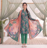 3 Pcs Lawn Unstitched Suit 109