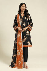 Shirt,Trouser & Dupatta Unstitched Lawn 3 Piece 14