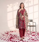 3 Pcs Lawn Unstitched Suit 112