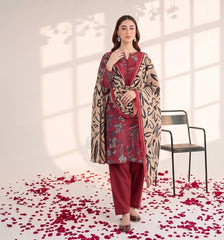 3 Pcs Lawn Unstitched Suit 112