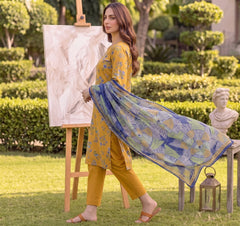 3 Pcs Lawn Unstitched Suit 113