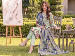 3 Pcs Lawn Unstitched Suit 114
