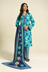 Shirt,Trouser & Dupatta Unstitched Lawn 3 Piece 23