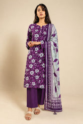 Shirt,Trouser & Dupatta Unstitched Lawn 3 Piece 24