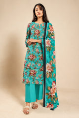 Shirt,Trouser & Dupatta Unstitched Lawn 3 Piece 25