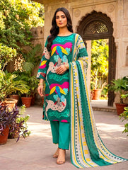 3 Pcs Lawn Unstitched Suit 127