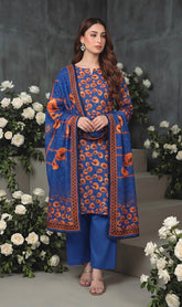 3 Pcs Lawn Unstitched Suit 102