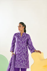 Shirt,Trouser & Dupatta Unstitched Lawn 3 Piece 02