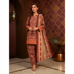 3 Pcs Lawn Unstitched Suit 133