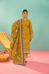 Shirt,Trouser & Dupatta Unstitched Linen 3 Piece 36