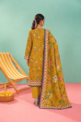 Shirt,Trouser & Dupatta Unstitched Linen 3 Piece 36