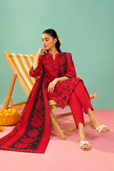 Shirt,Trouser & Dupatta Unstitched Linen 3 Piece 40