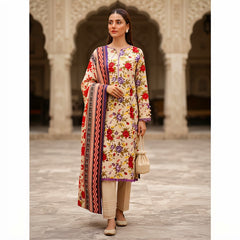 3 Pcs Lawn Unstitched Suit 141