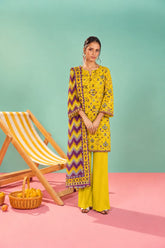 Shirt,Trouser & Dupatta Unstitched Linen 3 Piece 44