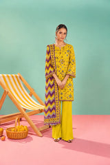Shirt,Trouser & Dupatta Unstitched Linen 3 Piece 44