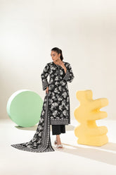 Shirt,Trouser & Dupatta Unstitched Linen 3 Piece 47