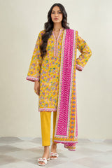 Shirt,Trouser & Dupatta Unstitched Linen 3 Piece 48