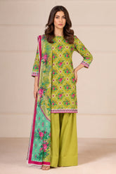 Shirt,Trouser & Dupatta Unstitched Lawn 3 Piece 05