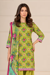Shirt,Trouser & Dupatta Unstitched Lawn 3 Piece 05