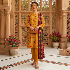 3 Pcs Lawn Unstitched Suit 165