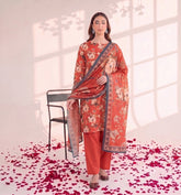 3 Pcs Lawn Unstitched Suit 106