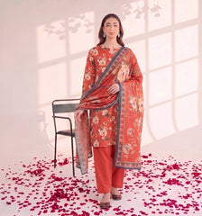 3 Pcs Lawn Unstitched Suit 106