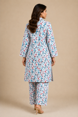 Shirt & Trouser Unstitched 2Pcs Suit 08