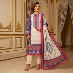 3 Pcs Lawn Unstitched Suit 195