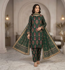 3 Pcs Lawn Unstitched Suit 109