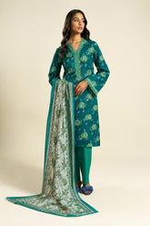 Shirt,Trouser & Dupatta Unstitched Lawn 3 Piece 09