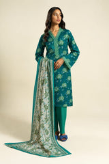 Shirt,Trouser & Dupatta Unstitched Lawn 3 Piece 09