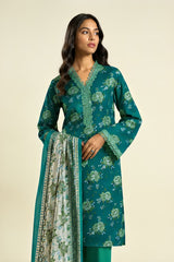 Shirt,Trouser & Dupatta Unstitched Lawn 3 Piece 09