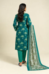 Shirt,Trouser & Dupatta Unstitched Lawn 3 Piece 09
