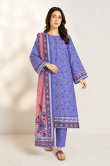 Shirt,Trouser & Dupatta Unstitched Lawn 3 Piece 12