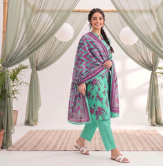 3 Pcs Lawn Unstitched Suit 110