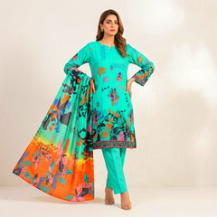 3 Pcs Lawn Unstitched Suit 115