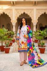 3 Pcs Lawn Unstitched Suit 116