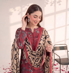3 Pcs Lawn Unstitched Suit 112