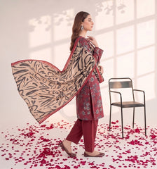 3 Pcs Lawn Unstitched Suit 112