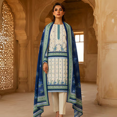 3 Pcs Lawn Unstitched Suit 117