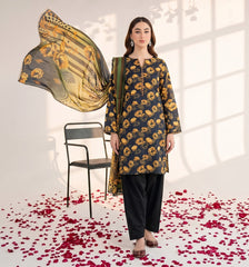 3 Pcs Lawn Unstitched Suit 101