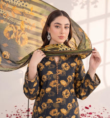 3 Pcs Lawn Unstitched Suit 101