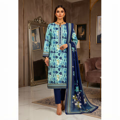3 Pcs Lawn Unstitched Suit 125