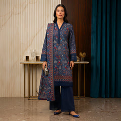 3 Pcs Lawn Unstitched Suit 128