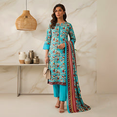 3 Pcs Lawn Unstitched Suit 129