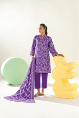 Shirt,Trouser & Dupatta Unstitched Lawn 3 Piece 02