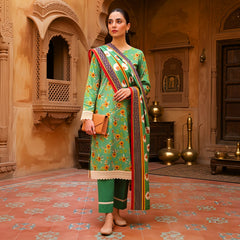 3 Pcs Lawn Unstitched Suit 130