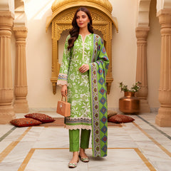 3 Pcs Lawn Unstitched Suit 132