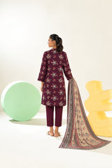 Shirt,Trouser & Dupatta Unstitched Linen 3 Piece 33
